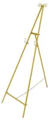 Obrázek produktu pro Výstavní stojan Stojan trojúhelníkový na svatbu 60cm podlahový stojan zlatý max. 5kg