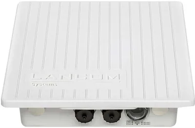 Produktbild von Dual Radio Wi-Fi 6 (802.11ax) Outdoor Access Point bis zu 2,4 Gbit/s, paralleler Betrieb in 2,4 GHz und 5 GHz, 4x4 MU-MIMO, OFMDA, BLE 5.1, 2x 2,5GE PoE 802.3at/bt, PoE Passthrough, IP67, interne Sektorantenne, Masthalterung, ohne PoE-Injektor