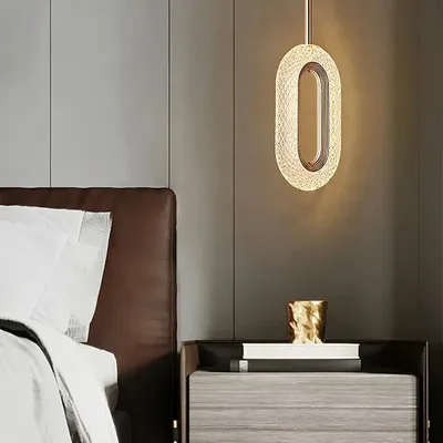 Produktbild von Kücheninsel Mini Lichter Modern LED Kristall pendellampe Golden Oval pendellampe Für Esszimmer Wohnzimmer Küche Schlafzimmer Bar