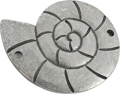 Produktbild von Anhänger Schnecke Messing versilbert im Used Look Minott 27992