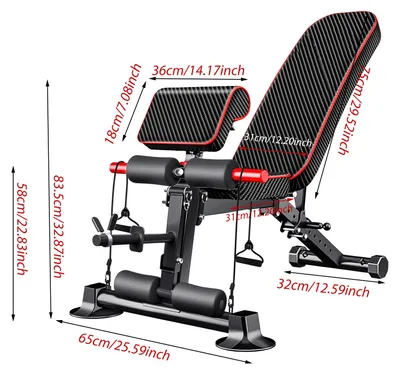 Image de Banc d'entraînement pliable - Banc de musculation pliable - Dossier réglable - Appareil d'entraînement pour abdominaux et lombaires - Équipement de musculation à domicile pour femmes - Noir