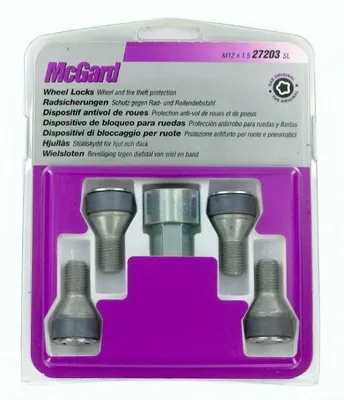 Imagen del producto de Juego de antirrobos para llantas MCGARD de ultra alta seguridad, modelo 60 M12, con llave de 17 mm y 18 mm de longitud, compatible con CITROËN C1 II (PA, PS)