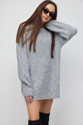 Produktbild von Oversize-Strickpullover, Grey, S