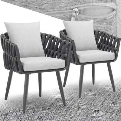 Produktbild von 2er Set Stuhl Lugano mit Aluminiumgestellen höhenverstellbare Kunststofffüße, 61 x 60 x 73 cm