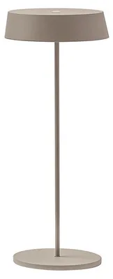 Immagine prodotto di Inemuri Lampada da Tavolo Portatile Cipria LED 2,2W 2700K IP54, Ricaricabile USB, Dimmer Touch Integrato - Rossini Illuminazione