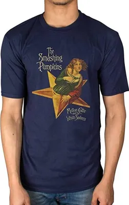 Immagine prodotto di The Smashing Pumpkins - Maglietta "Mellon Collie" per uomo/donna Unisex RO1812 (S) (blu navy)
