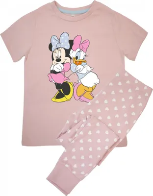 Produktbild von Disney - Schlafanzug mit langer Hose für Mädchen kurzärmlig BI54867 (104) (Babyrosa)