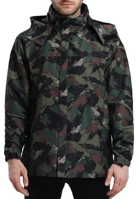 Imagen del producto de Chaqueta impermeable ligera para hombre con capucha