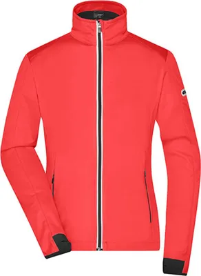 Produktbild von James+Nicholson JN1125 | Ladies` Sports Softshell Jacket - Farbe: Bright Orange/Black - Größe: S