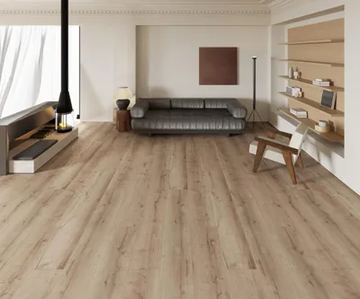 Produktbild von Decoflooring Vinylboden mit Trittschalldämmung Landhausdiele Eiche Plaza