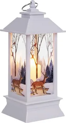 Produktbild von Batteriebetriebene weiße LED-Weihnachtslaterne