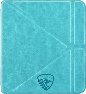 Image de Dutch Shield - Origami Case Housse pour le Tolino Vision 6 Ebook - Housse à rabat Ereader Housse de protection Cover Turquoise