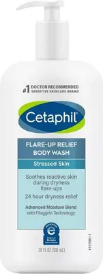 Produktbild von Reinigungsgel, Cetaphil, Flare-Up Relief Body Wash, intensiv feuchtigkeitsspendend, für trockene und empfindliche Haut, parfümfrei, 590ml