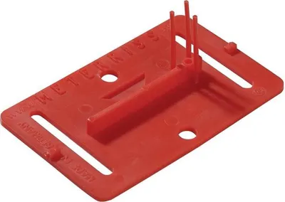 Produktbild von ROTHBUCHER SYSTEME Meterrissplakette RS20 für L80xB50 mm 7 g - RS20rot