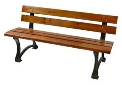 Immagine prodotto di Panchina Pesante Ghisa Bronzata Legno Color Teak - cm.150x58x72h. - peso Kg.24