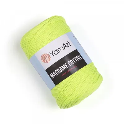 Produktbild von Yarn Art Macrame Baumwolle 2 mm 225 m 801 Lime Schnur