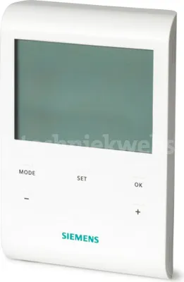 Zdjęcie produktu dla Siemens RDE100.1 Programowalny cyfrowy termostat pokojowy, przewodowy