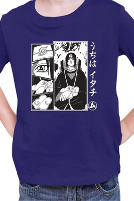 Produktbild von Kinder T-Shirt Naruto Itachi Uchiha 03, 5-6 Jahr - 116 / Dunkelblau