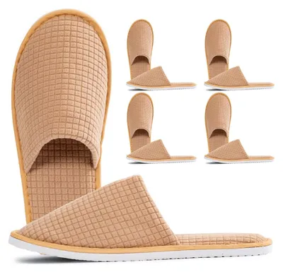 Immagine prodotto di Ciabatte da interno, unisex - Ideali per spa/casa - Confezione da 4 paia - Taglia unica - Antiscivolo - Morbide - Confortevoli - Ciabatte per ospiti