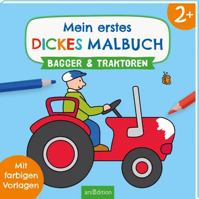 Produktbild von Mein erstes dickes Malbuch ab 2 - Bagger und Traktoren