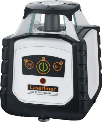 Produktbild von Laserliner Cubus G 210 S Set 150 cm, 200 m, 0,15 mm/m, 4°, 600 RPM, 515 nm, Horizontal/Vertikal