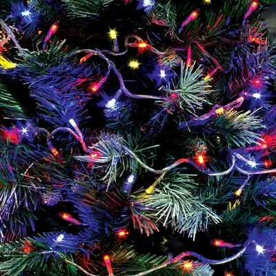 200er LED-Kerstverlichtung, 19,9 m, batteriebetrieben, 8 Modi, mehrfarbig