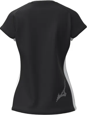 Produktbild von Mizuno Damen TEAM MZNRB TEE Trikot Running - U2EAB765, Farbe:Schwarz, Textil:S