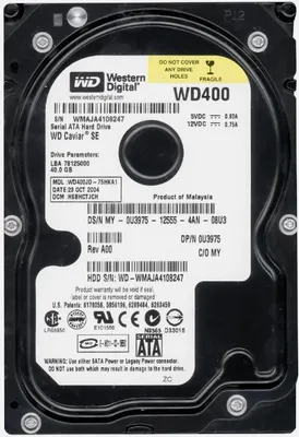 Produktbild von Western Digital WD400 40GB SATA HDD