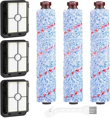 Image de Kit de nettoyage comprenant 3 brosses et des filtres pour aspirateur eau et poussière