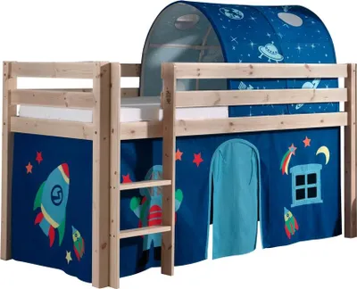 Produktbild von Spielbett  Pino mit Textilset Kiefer Natur