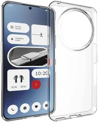 Immagine prodotto di Custodia per Nothing Phone (3a) Pro - Posteriore in silicone Phonesta Pure Clear - Trasparente