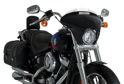 Productafbeelding van PUIG batwing SML sportkuip, transparant, voor Harley Davidson Softail Low Rider