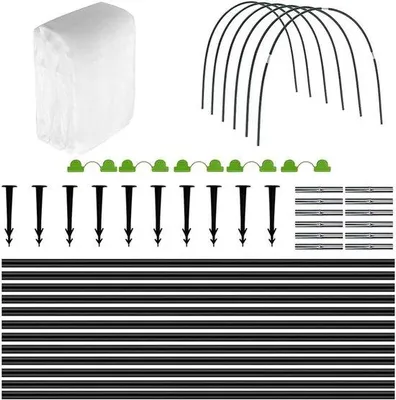 Produktbild von Famanu Pflanzentunnel Bogen - UV-beständig, flexibel - 3 x 6 m