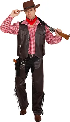 Produktbild von Texas Cowboy Weste für Herren braun