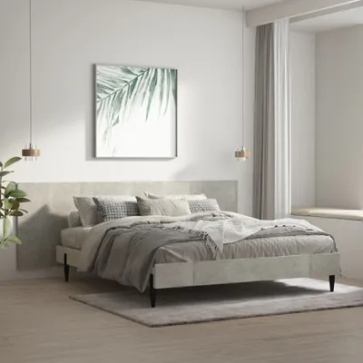 Produktbild von The Living Store Kopfteil Betongrau 240x1,5x80 cm Holzwerkstoff