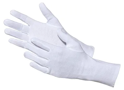 Obrázek produktu pro Bavlněné rukavice, střední tíha, bílé – vhodné pro praní a pro styk s potravinami – pro použití