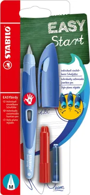 Produktbild von Schulfüller Easybirdy Pastel Edition Rechthänder M blau/hellblau