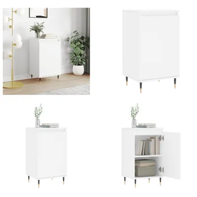 Zdjęcie produktu dla vidaXL Kredens biały 40x35x70 cm Materiał drewnopochodny - Kredens - Kredensy - Kredens - Szafka do przechowywania