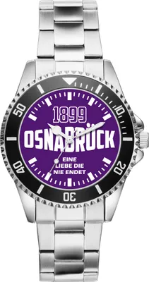 Produktbild von KIESENBERG Herrenuhr Armbanduhr Osnabrück Geschenk Fan Artikel Zubehör Fanartikel Analog Quartz Uhr 6090