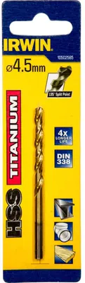 Obrázek produktu pro Irwin Metallbohrer HSS-Tin 4,5x80x47mm
