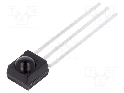 Obrázok produktu pre 1x Integrovaný infračervený prijímač, 2,5 ÷ 5,5 V, TSOP2236, IR prijímač, uhol 45°, frekvencia 36 kHz