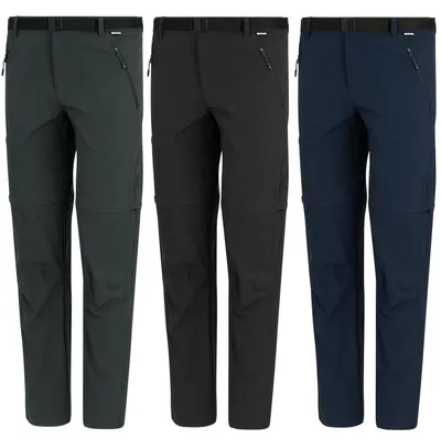 Produktbild von Regatta Zip Off Outdoorhose Herren XERT Stretch Z/O Trousers Kurzgröße, Farbe:Ash, Größe:28