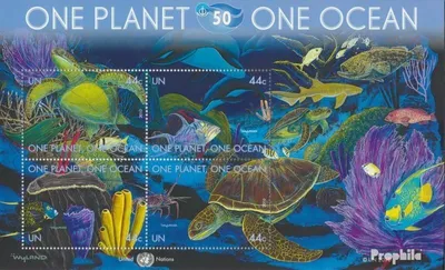 Produktbild von Briefmarken UNO - New York 2010 Mi Block32 (kompl.Ausg.) postfrisch Ozean
