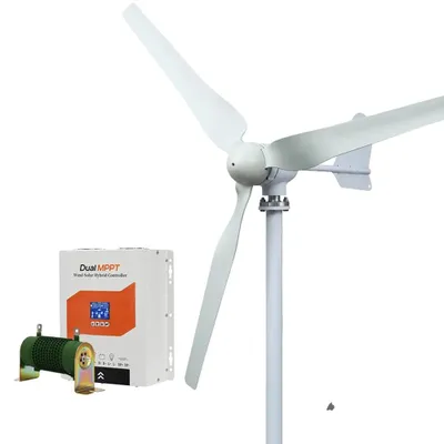 Zdjęcie produktu dla Generator turbinowy, cicha praca, ekologiczne rozwiązanie energetyczne, z technologią Super DMPPT-b, 5000 W, 12 V