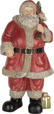 Produktbild von Clayre & Eef Figur Weihnachtsmann 21x19x40 cm Rot Kunststoff