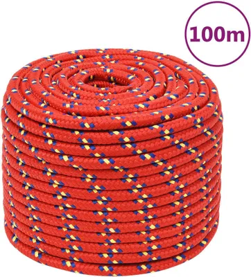 Zdjęcie produktu dla Linka żeglarska, czerwona, 14 mm, 100 m, polipropylen
