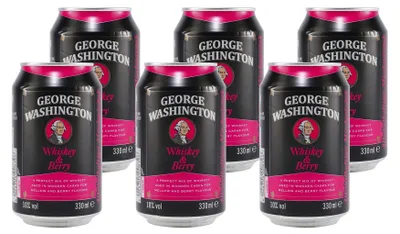 Produktbild von George Washington Whiskey & Berry (12 x 0,33L)