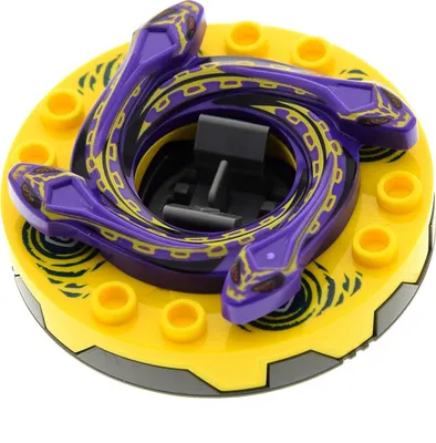 Produktbild von 1x Lego Ninjago Spinner flach 6x6x1 gelb Schlange 9579 4654052 bb0549c04pb01