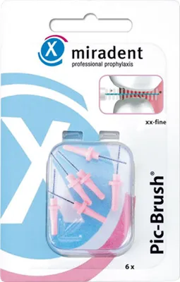 Productafbeelding van Pic Brush vervangingsborstels, roze, 6 stuks
