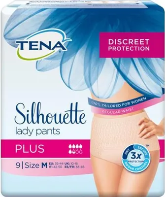 Produktbild von Tena Lady Pants - Silhouette Plus Medium 9 Stück